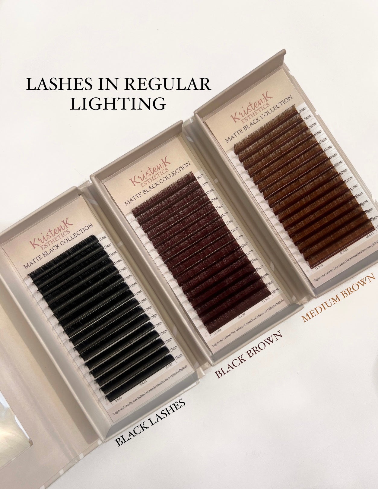BROWN MATTE BLACK LASHES